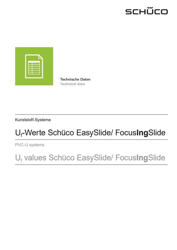 Cover of EasySlide Uf value tables