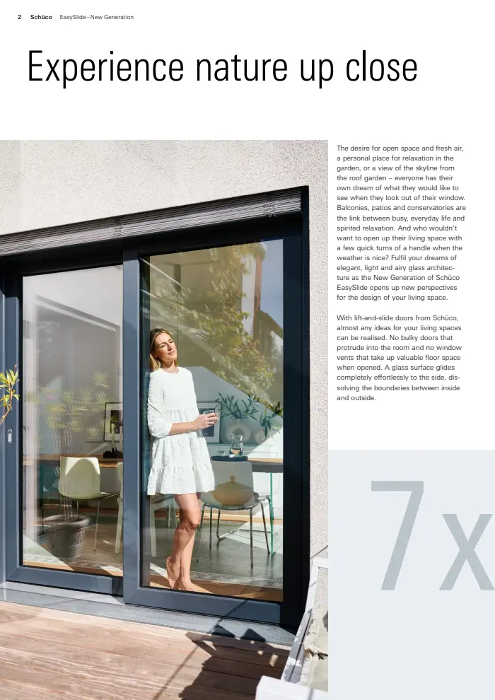Schueco EasySlide lift and slide doors, page 2