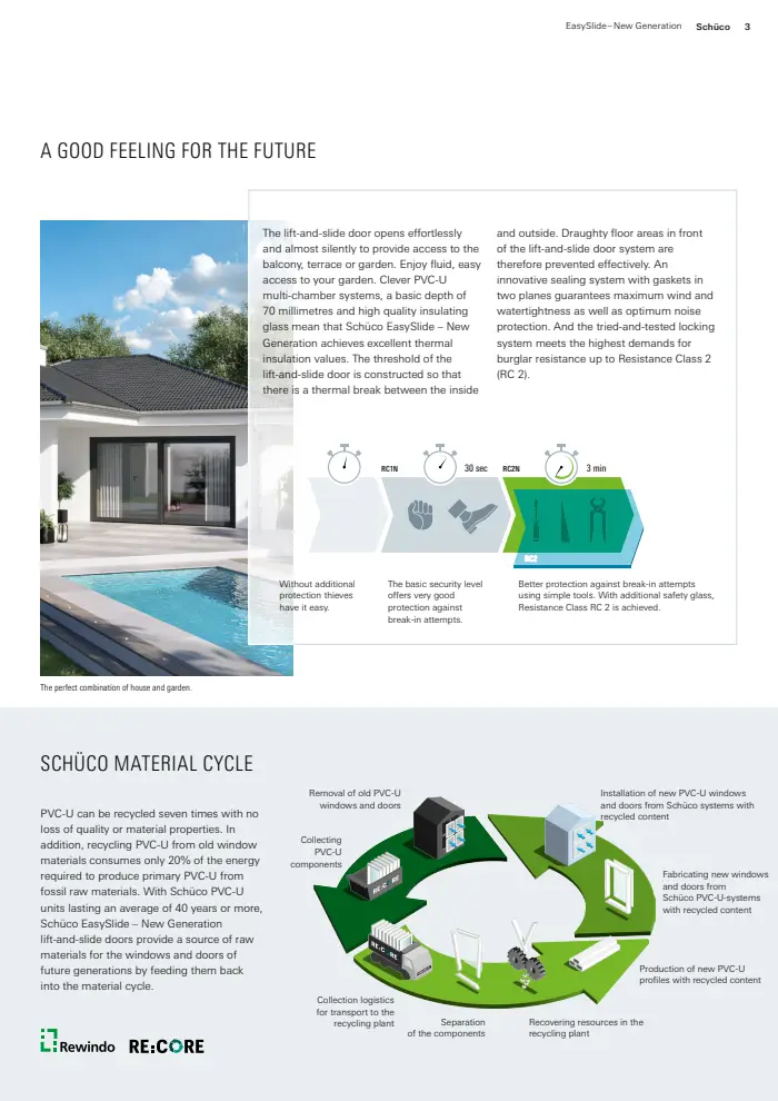 Schueco EasySlide lift and slide doors, page 3