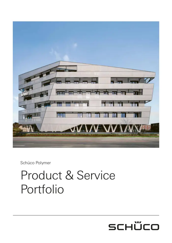 Cover of Schueco uPVC systems brochure 2026