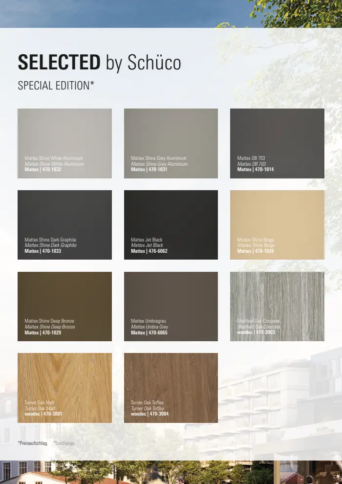 Schueco UnlimitedFinish colour range, page 3