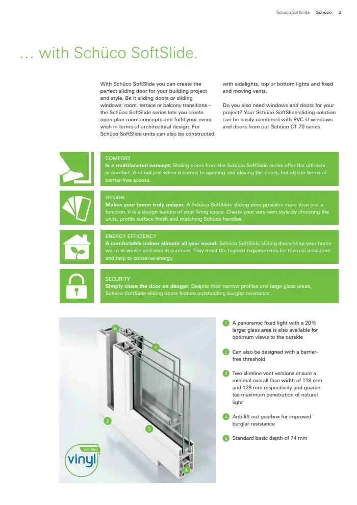Schueco SoftSlide sliding doors, page 3