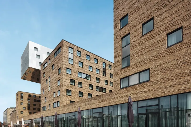 Multi-storey apartment building with Schueco uPVC windows